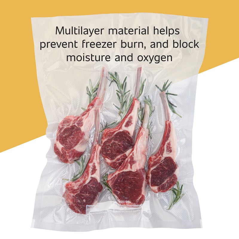 FoodSaver Premium Vacuum Sealer Bags Multisize Variety Pack 30-Count Perfect for Freezer & Pantry Storage Sous Vide Cooking BPA Free - Image 4