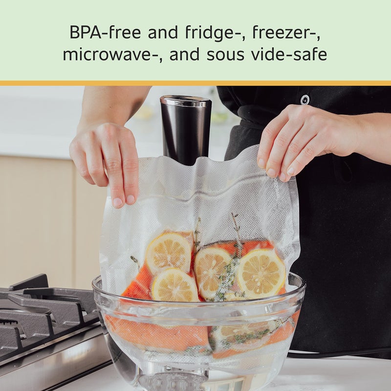 FoodSaver Premium Vacuum Sealer Bags Multisize Variety Pack 30-Count Perfect for Freezer & Pantry Storage Sous Vide Cooking BPA Free - Image 5