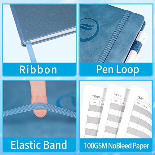Blugool Check Registers for Personal Checkbook, Blugool Checkbook Register with Check & Transaction Registers, Accounting Ledger Log Book for Personal and Work, 5.8" x 8.3" (Blue) - Image 5