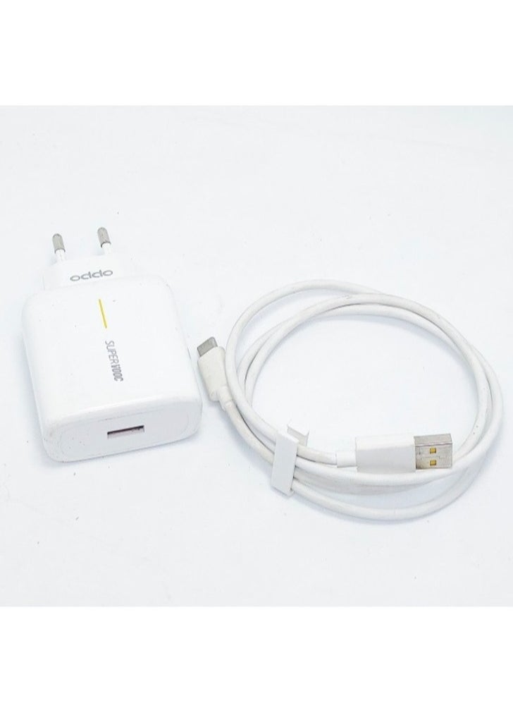 Generic Flash Charge Super VOOC Adapter Charger 65W With USB-C Cable Compatible With Oppo  - Image 3