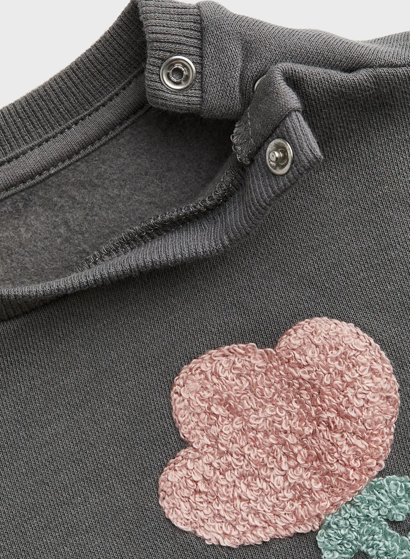H&M Infant Floral Print Sweatshirt