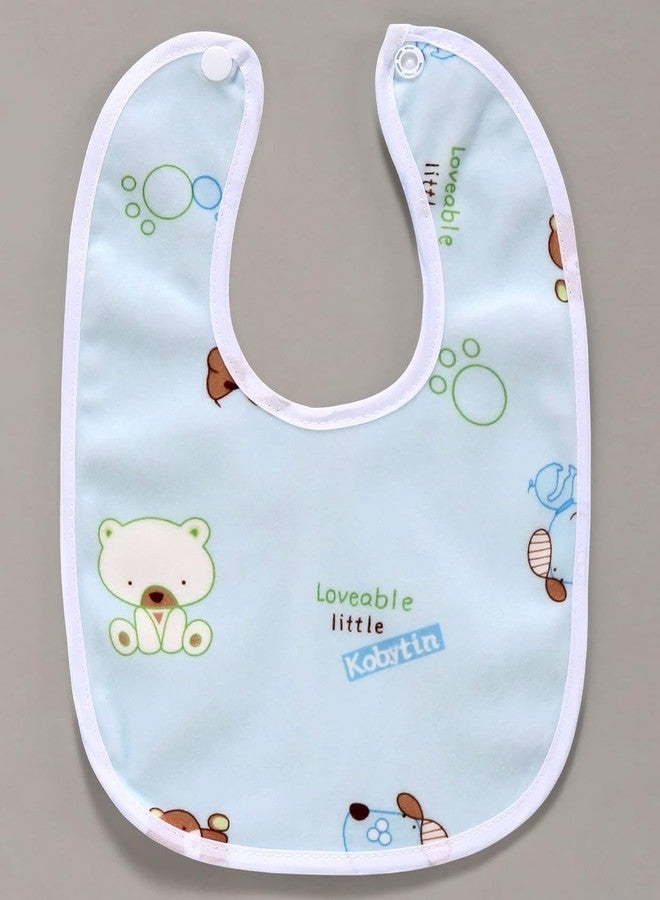 TENDSY Waterproof Spill Resistant Baby Bibs, Soft Cotton Baby Apron, 6 to 12 Months, Set of 6 - Image 4