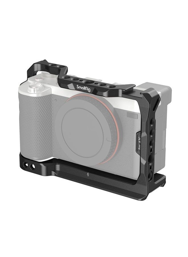 SmallRig A7C Aluminum Alloy Full Cage Camera for Sony A7C, Integrated Cold Shoe, with Quick Release Plate for Arca-Swiss and Locating Holes for ARRI - 3081B