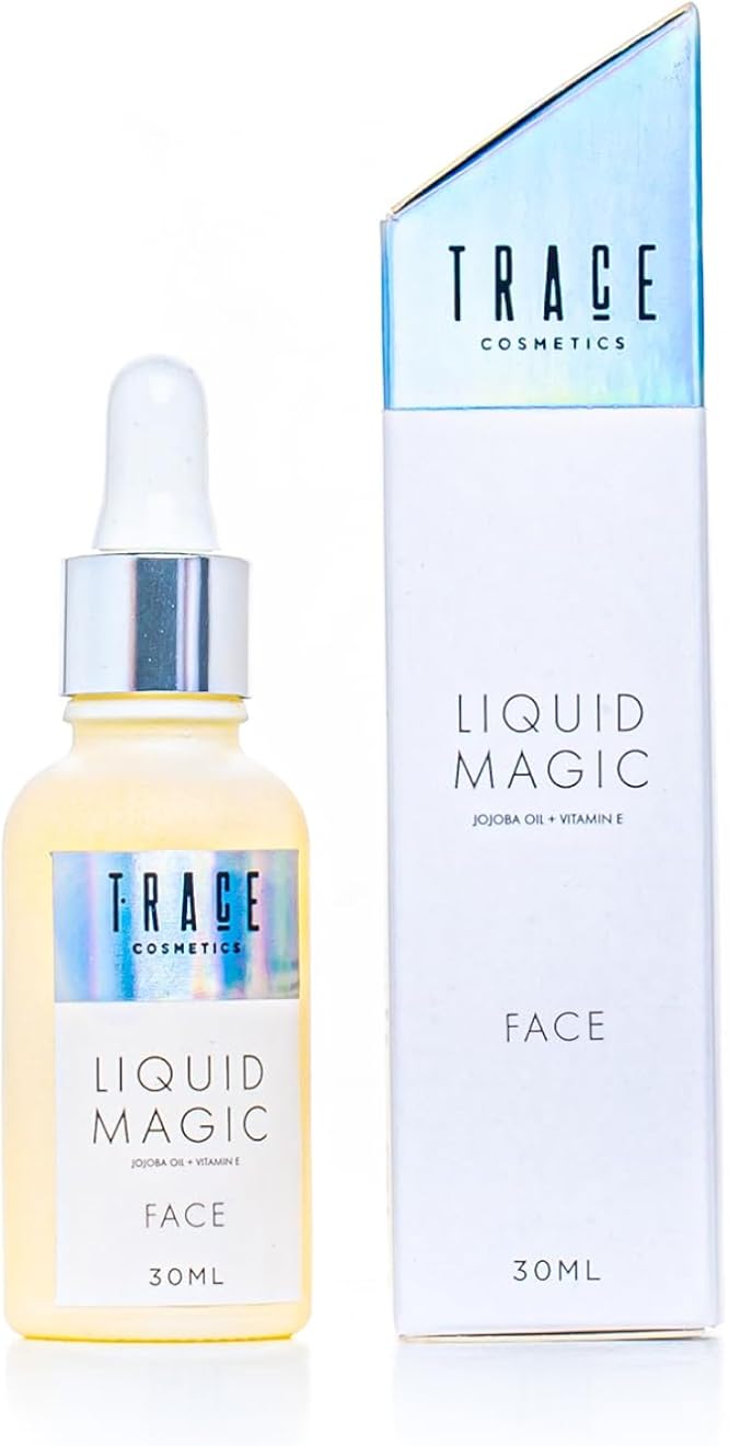Trace Cosmetics | Liquid Magic | Hydrating, Nourishing & Rejuvinating Face Oil | Jojoba Oil & Vitamin E | Egyptian Jojoba oil | For Dewy & healthy Skin | Coconut Scent | For All Skin Types | 30 ML