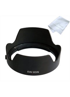 Fotasy RF 24-105mm F4L Lens Hood, EW 83N Hood, Dedicated Petal Bayonet Mount Lens Hood Shade, Reversible Non-Glare Matte Finish, EW-83N Hood Replacement, Compatible with Canon RF 24-105mm f/4L is USM Lens  - Image 1