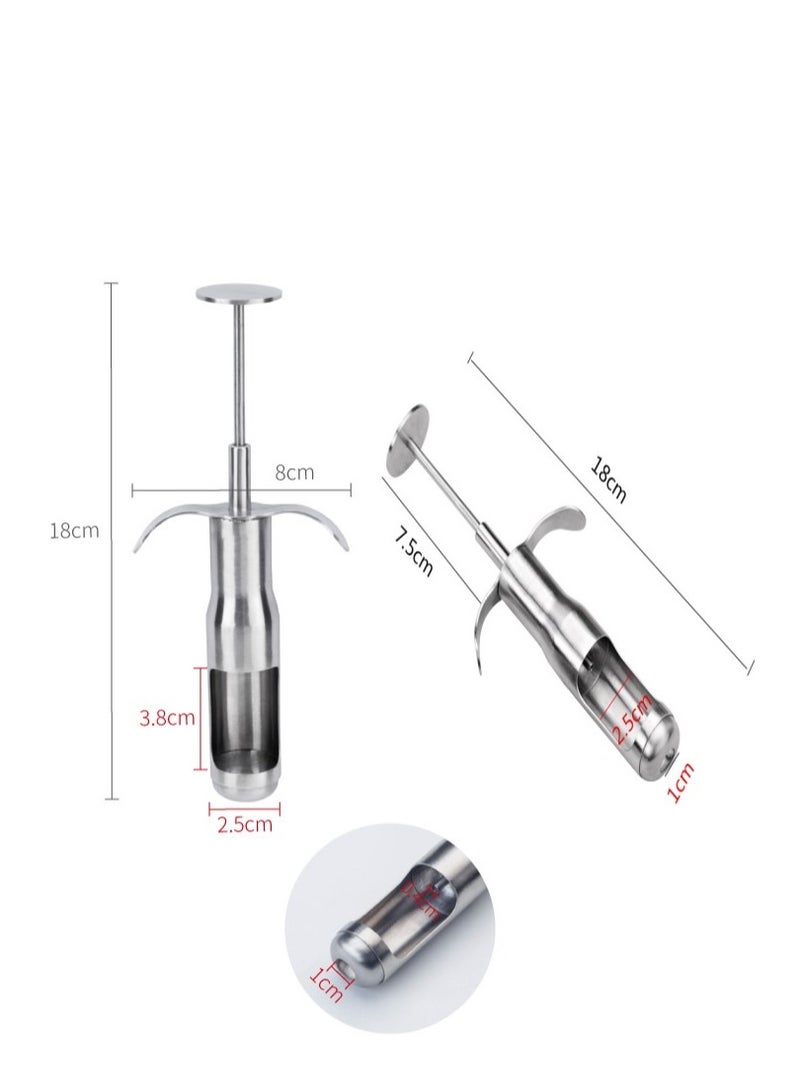 Bluejw 6-Piece Stainless Steel Veggie Drill Twister Set Silver - Image 2