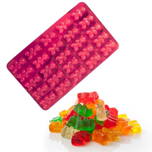 MoldBerry Chocolate Mould Baking Teddy Bears Jelly Mold Candy Cake Decoration Ice Tray Candle Making Homemade Flexible Reusable - Image 1