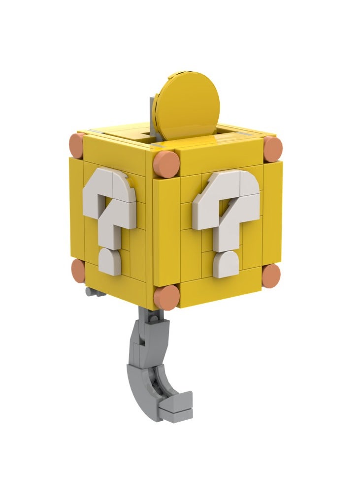 General Game Coin Block Question Mark Keychain Building Block Model Small Particles Puzzle Building Block Toy for Kids  - Image 4