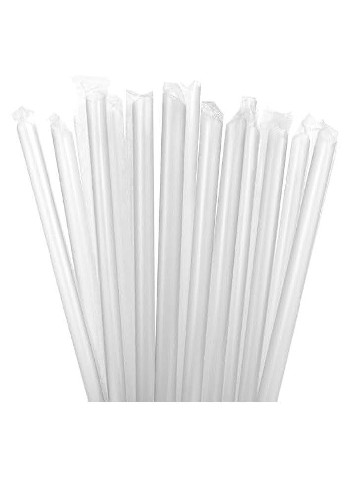 جرين تايجر 100 شفاطة شفافة من بوبا، شفاطة كبيرة شفافة للاستعمال مرة واحدة، لشرب الحليب المخفوق وشاي الحليب اللؤلؤي، للاستخدام المنزلي - (طول 8.27 بوصة و0.43 بوصة) - Image 1