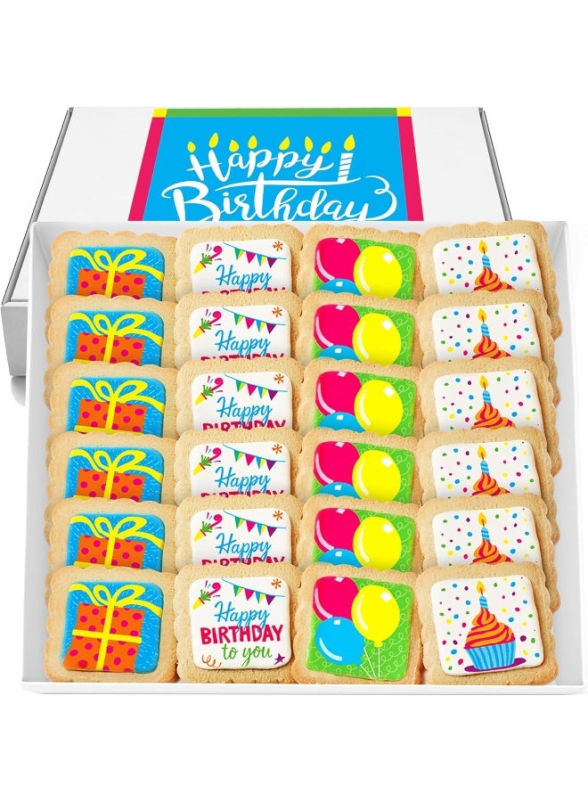 Happy Birthday Cookies - 24 Pack Gift Box - Image 1