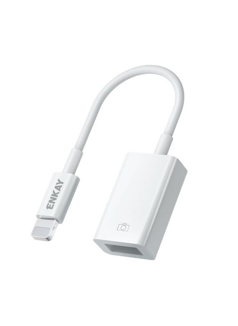 ENKAY ENK-AT108 8 Pin to USB 3.0 OTG Adapter Data Cable for iPhone / iPad