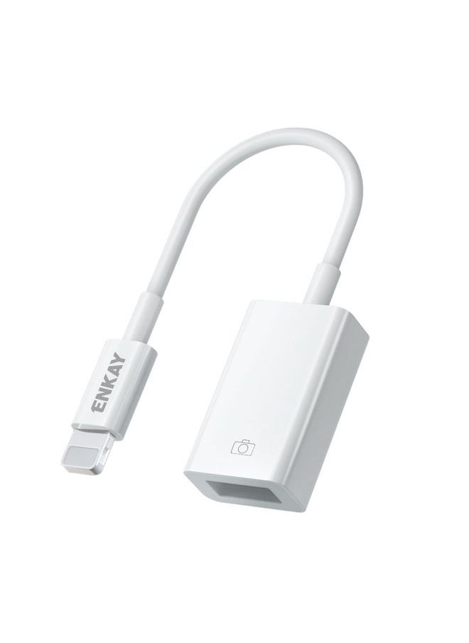 ENKAY - ENKAY ENK-AT108 8 Pin to USB 3.0 OTG Adapter Data Cable for iPhone / iPad - Image 1