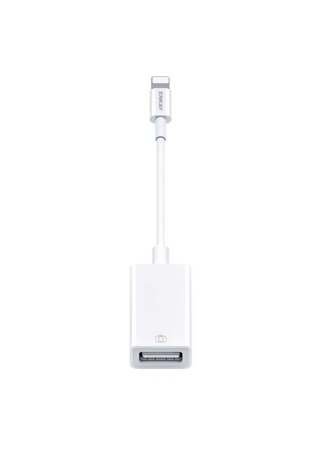 ENKAY - ENKAY ENK-AT108 8 Pin to USB 3.0 OTG Adapter Data Cable for iPhone / iPad - Image 1