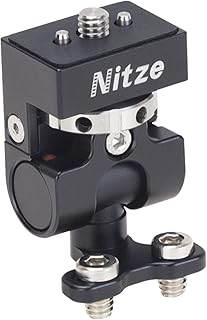 Nitze Field Monitor Mount (1/4" Screw to Retractable 1/4" Locating Pins), Swivel and Tilt Adjustable Low Profile - Image 1