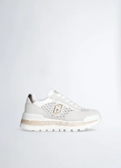 Liu Jo Platform sneakers in lurex® mesh