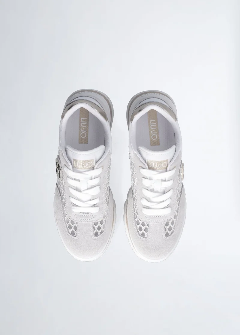 Liu Jo Platform sneakers in lurex® mesh