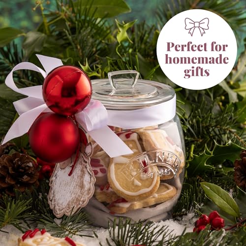 Kilner Premium 4L Universal Airtight Clear Glass Jar with Push Top Lid for Dry Food Like Grains, Spices, Pulses And Cereals | Transparent, BPA Free, Reusable Kitchen Storage Container, Fridge Safe - Image 4