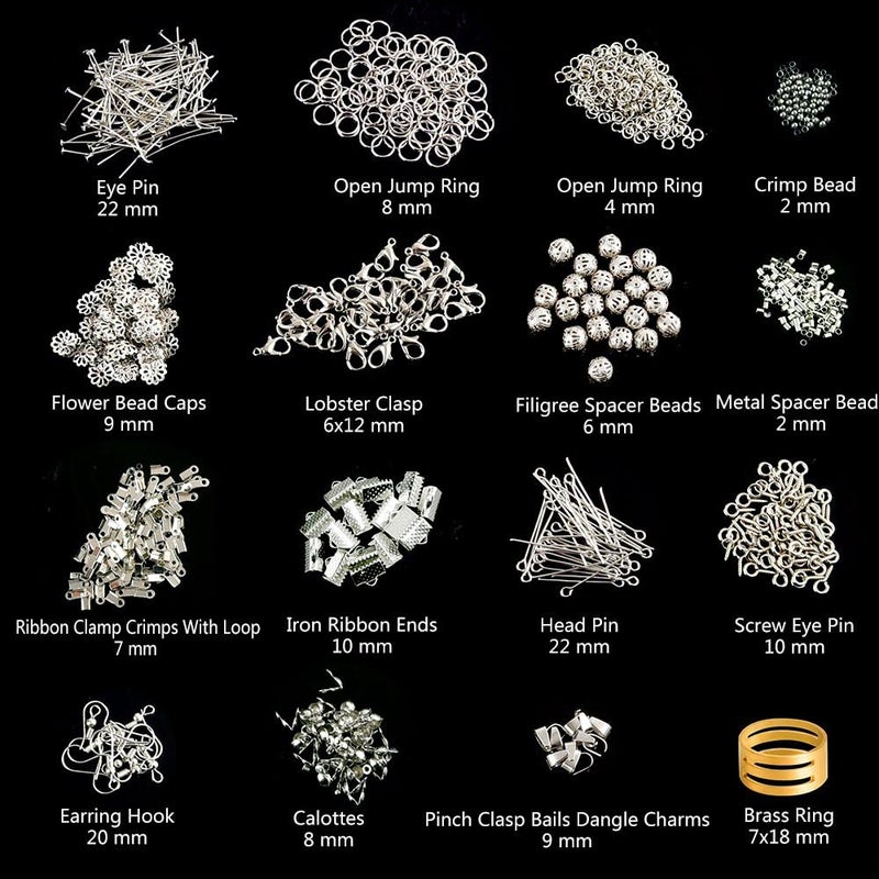 KUUQA طقم صنع المجوهرات من كووكا - طقم أدوات بدء المجوهرات وصنع الخرز وإصلاحها - Image 3