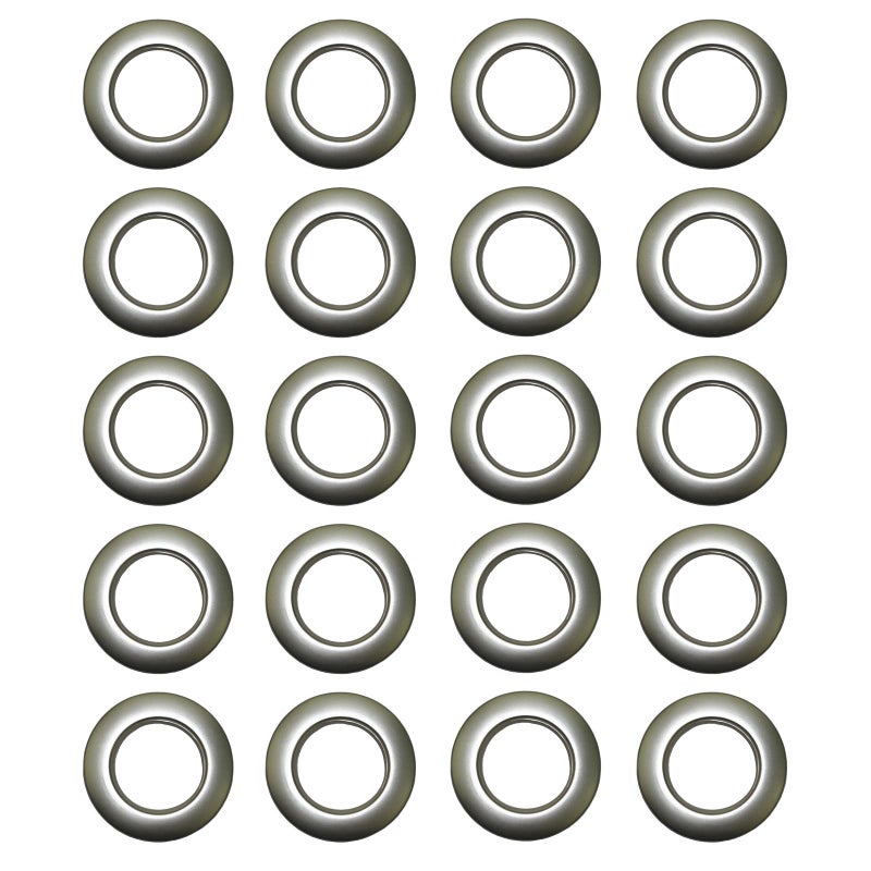 SWTool Selling Wonderful 1916Inch Inner Diameter Plastic Curtain Grommets 50Pack Silver