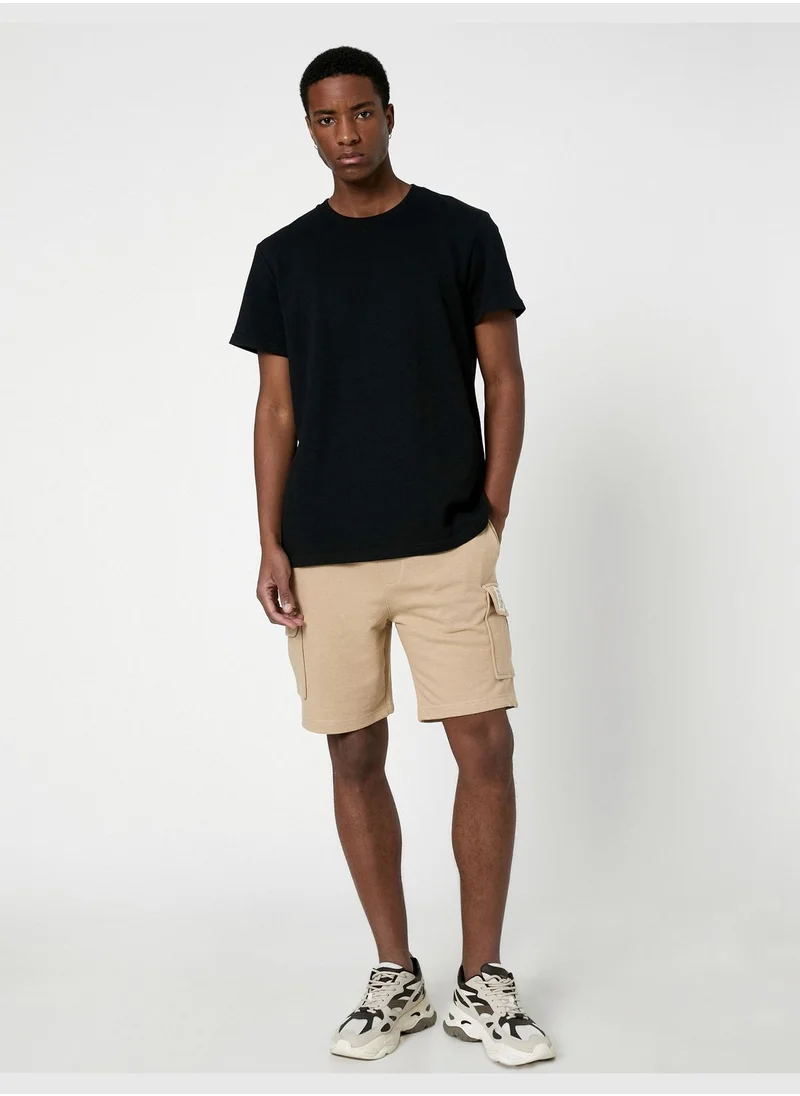 KOTON Cargo Shorts Pocket Detailed Drawstring Slim Fit