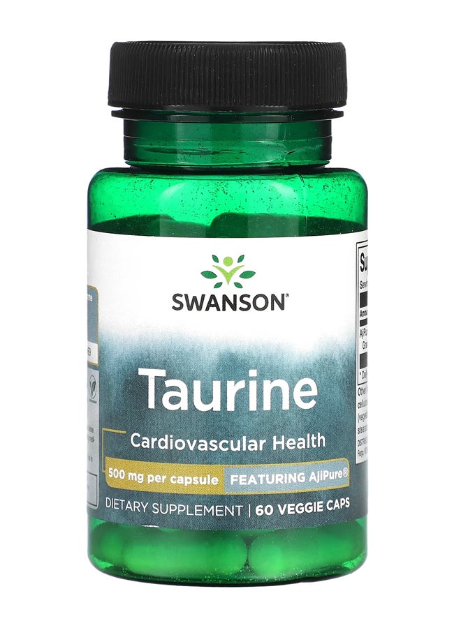SWANSON Taurine 500 mg 60 Veggie Caps