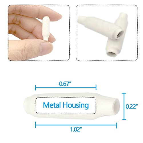 LODMOD Low Votage Wire B Connectors with Filled Gel for Telephone Alarm Wire Crimp Bean Splice, Wet Blue 100pcs + Dry White 100pcs - Image 4