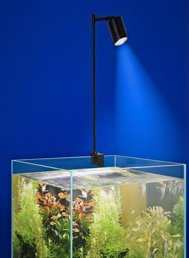 VAYINATO Aquarium LED Light 10W (QL-V10) - Adjustable 3-Color Fish Tank Spotlight 2700K-6000K, Full Spectrum Lighting for Planted & Freshwater Tanks - Image 1