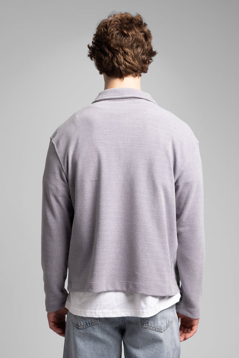 Catch Zip-up Ribbed Sweatshirt - Image 4