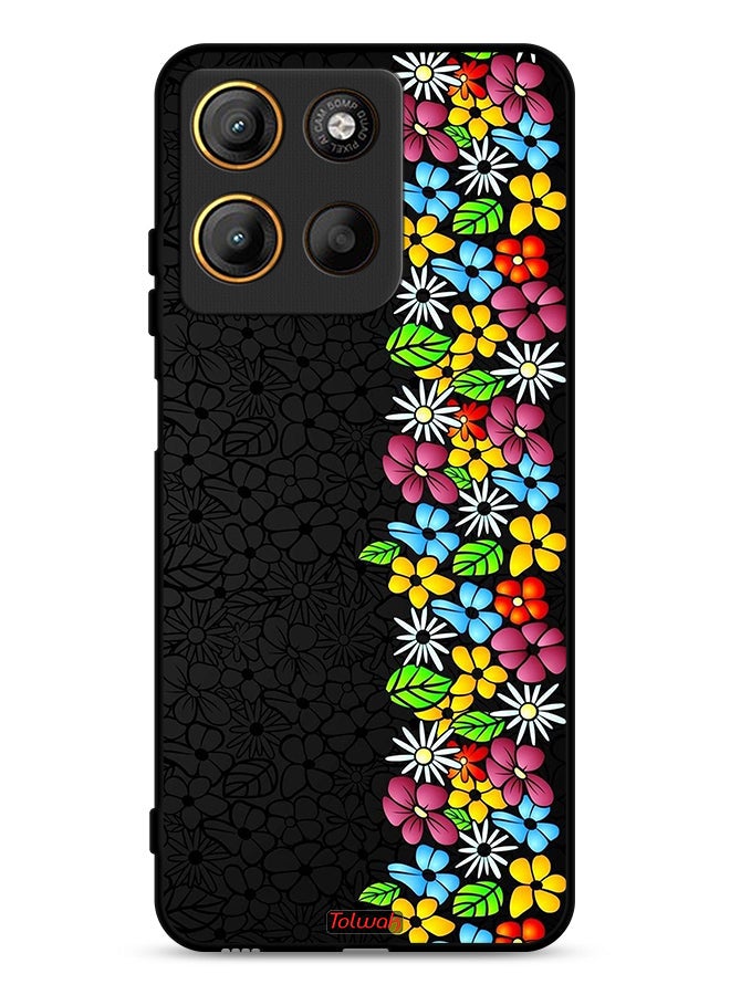 Tolwak غطاء حماية موتورولا موتو G15 مزخرف بخطوط الأزهار