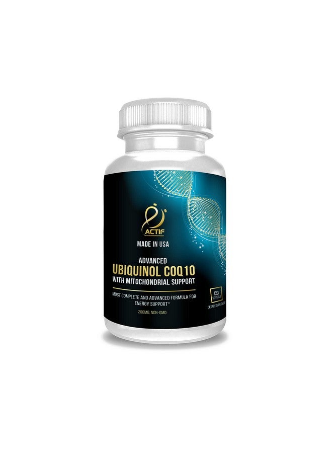 ACTIF Super Ubiquinol Coq10 With Enhanced Mitochondrial Support Nongmo Made In Usa 200Mg 120 Count - Image 2