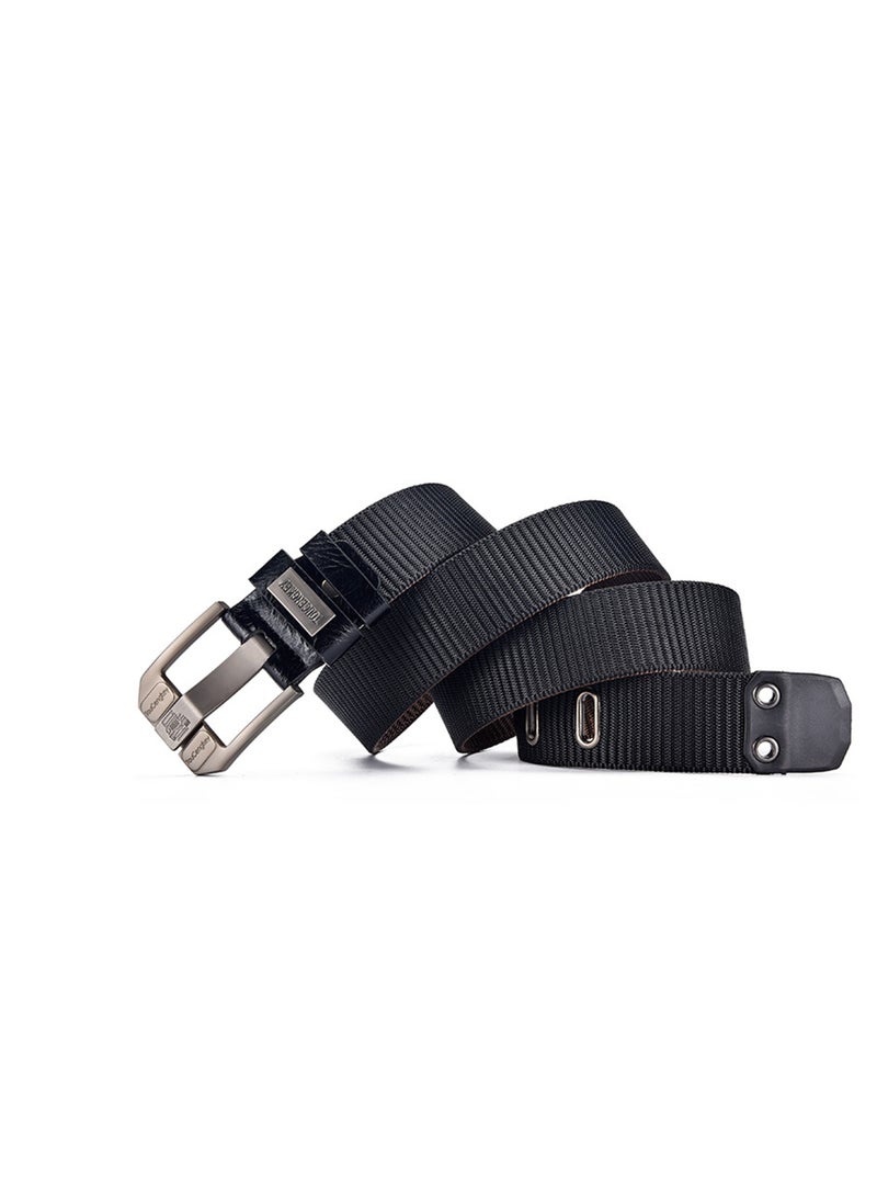 Men's Faux Leather Belt with Pin Buckle, Alloy Pin Buckle Nylon Waist Belt for Men (Black) - pzsku/ZCA064848DCE8F1044F4CZ/45/_/1740450351/3f92176a-9685-4047-87f9-9470199941db