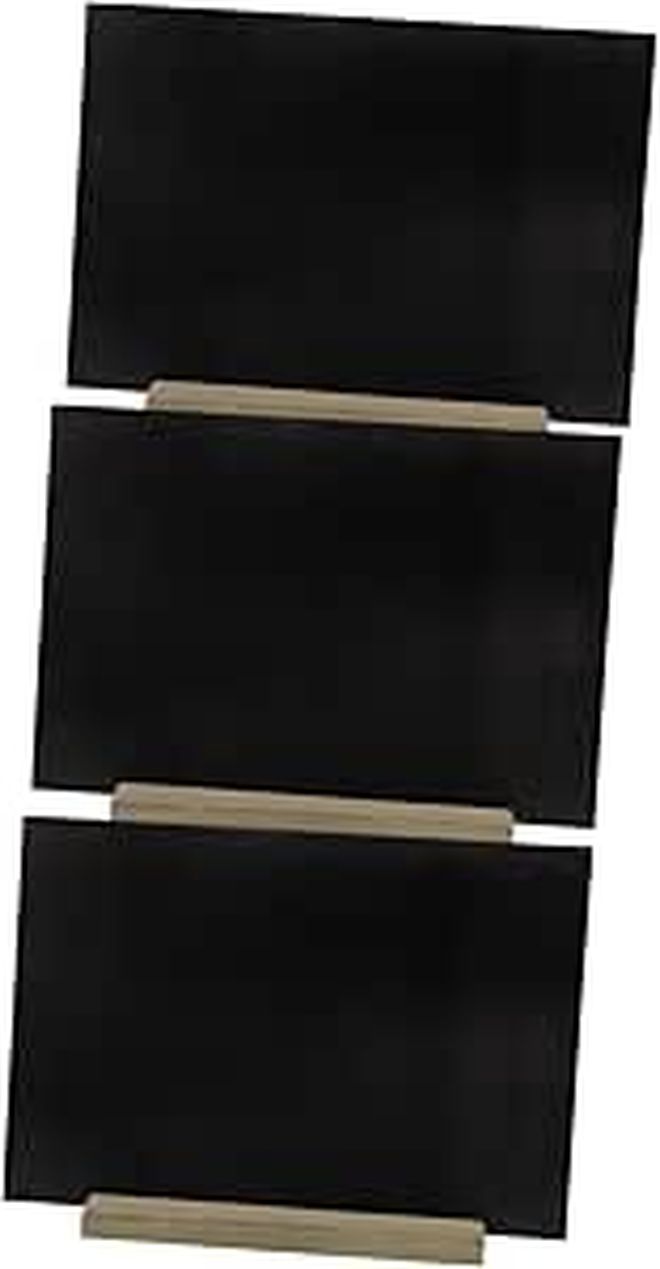 Double Sided Reusable Chalkboard Signs 3 Pack Black For Weddings Parties And Home Decor - Image 1