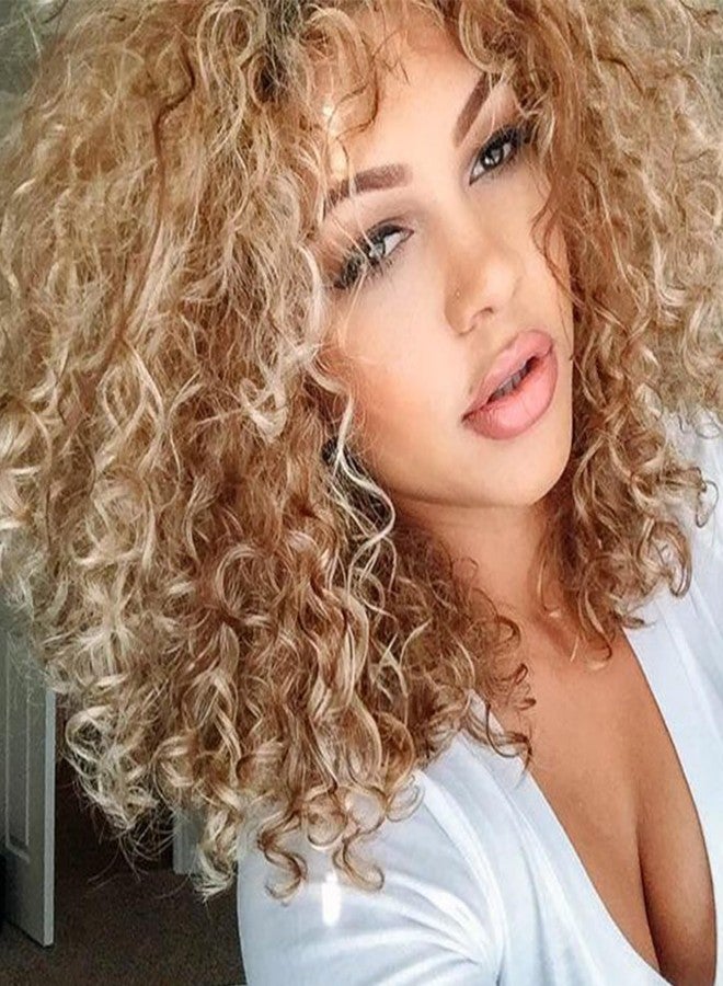 Eerya 7 Packs GoGo Curl Crochet Hair 10 Inch Short Curly Crochet Hair for Women Water Wave Beach Curl Deep Twist Crochet Braids Synthetic Braiding Hair Extensions (10 Inch, P30/613) - Image 1