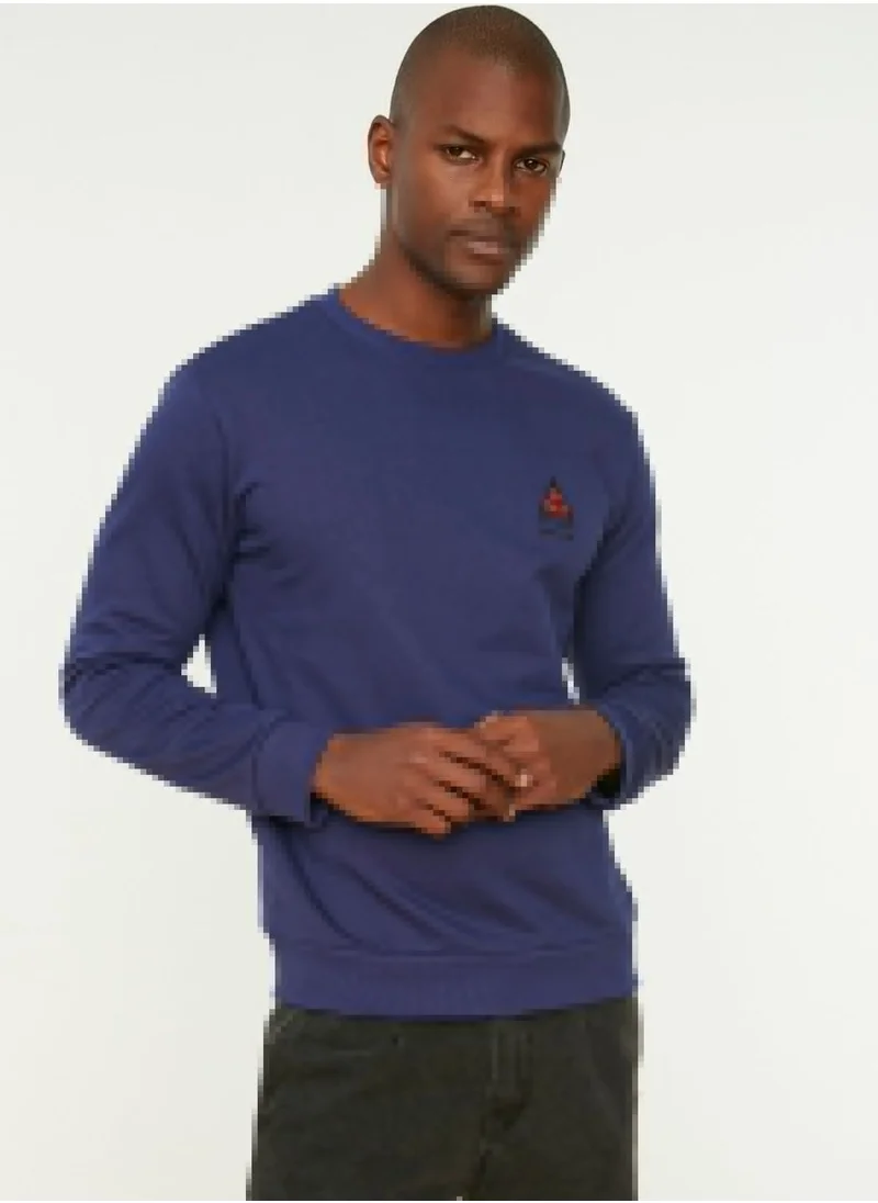 trendyol Chest Slogan Sweatshirt