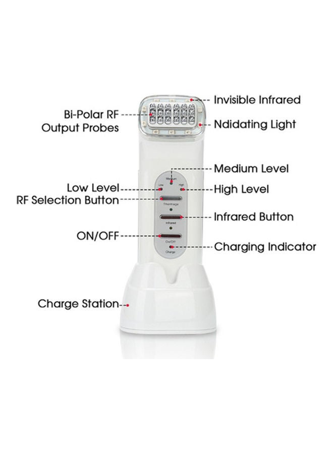 إسكدنيا جهاز إزالة التجاعيد بالترددات الراديوية لشد الوجه والجلد أبيض 18سم - Image 4