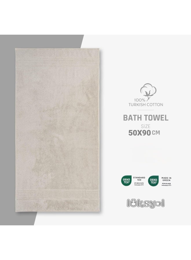 لوكسيول طقم مناشف لوكسيول الفاخرة 100٪ قطن تركي 600 جرام للمتر المربع مقاس 50×90 سم جودة فندقية مناشف حمام ناعمة وأنيقة عالية الامتصاص وسريعة الجفاف قطن ممتاز للاستخدام اليومي في الحمام المنزل النادي الصحي السفر معتمد OEKO-TEX خالي من المواد الضارة مصنوع بطريقة مستدامة Made in Green آمن على البشرة سماكة فاخرة بعد الغسيل ألوان راقية أزرق ملكي وحجر ناعم طقم 4 قطع صناعة تركية عالية الجودة - Image 4