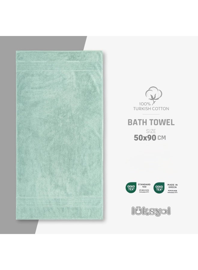 لوكسيول طقم مناشف لوكسيول الفاخرة 100٪ قطن تركي 600 جرام للمتر المربع مقاس 50×90 سم جودة فندقية مناشف حمام ناعمة وأنيقة عالية الامتصاص وسريعة الجفاف قطن ممتاز للاستخدام اليومي في الحمام المنزل النادي الصحي السفر معتمد OEKO-TEX خالي من المواد الضارة مصنوع بطريقة مستدامة Made in Green آمن على البشرة سماكة فاخرة بعد الغسيل ألوان راقية أزرق ملكي وحجر ناعم طقم 4 قطع صناعة تركية عالية الجودة - Image 3