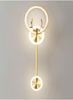 fashionhome Set of 2 Multipurpose Modern Antler Design Indoor LED Droplight Long Tube Pendant Wall Lightening Fixture Hanging Decoration Lights for Bedroom and Kitchen 20x67 cm  - Image 2