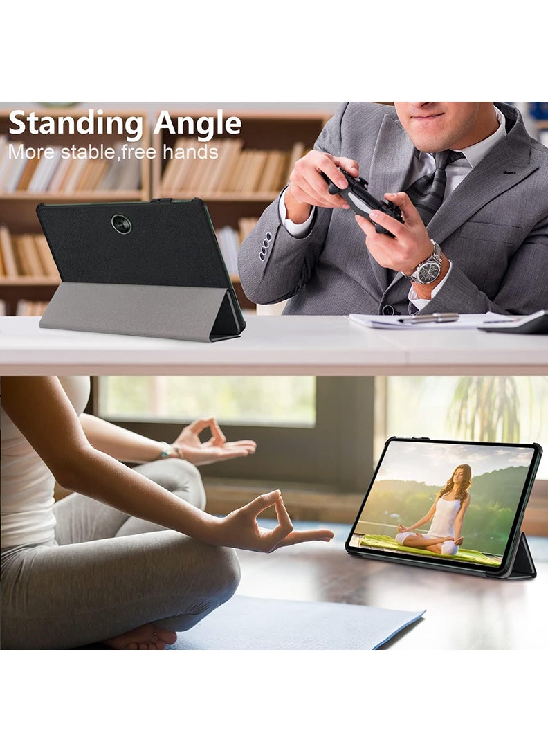 Theodor - Protective Flip Case For OnePlus Pad Go With Trifold Stand Auto Wake Sleep Shockproof Cover collage 3 - Image 1