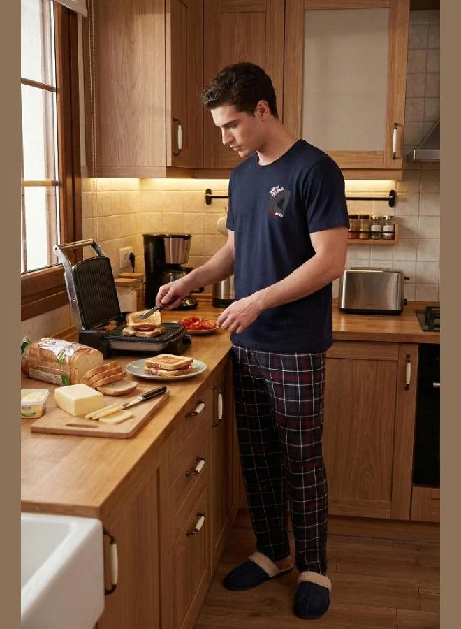 Buratti Buratti Cotton Regular Fit Printed Pajama Set for Men PAJAMA SET 6096165