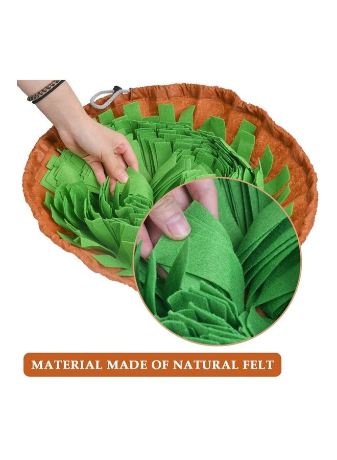 NIBEMINENT Pet Snuffle Feeding Training Mat Brown/Green - Image 5