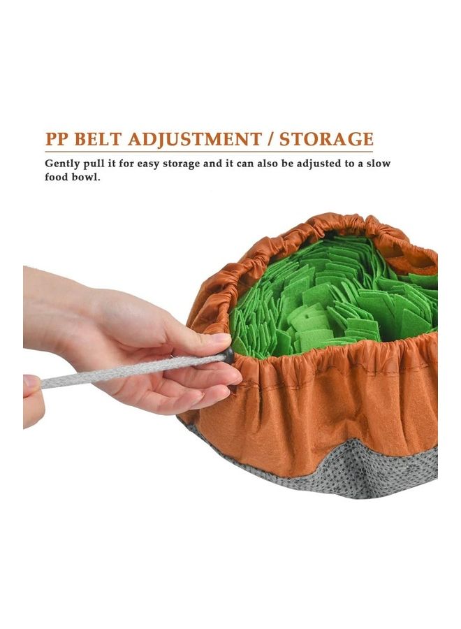 NIBEMINENT Pet Snuffle Feeding Training Mat Brown/Green - Image 4