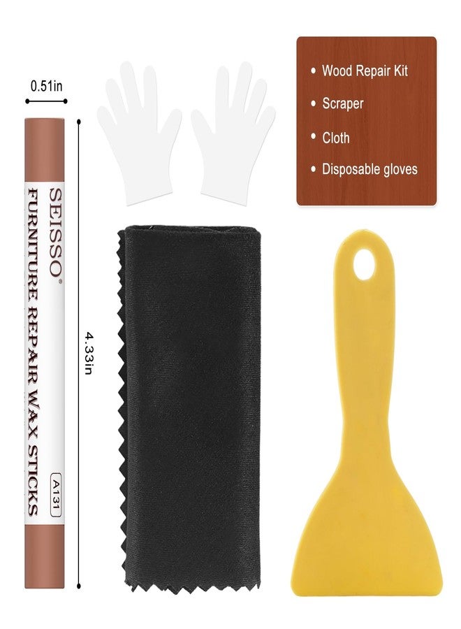 SEISSO أقلام ملء الخشب، 18 لون من شمع الخشب، مجموعة أقلام شمع إصلاح الأثاث SEISSO لملء الخدوش، العلامات، الشقوق، ثقوب المسامير في الأرضيات الخشبية، الخزائن، الطاولات، الأبواب - Image 2