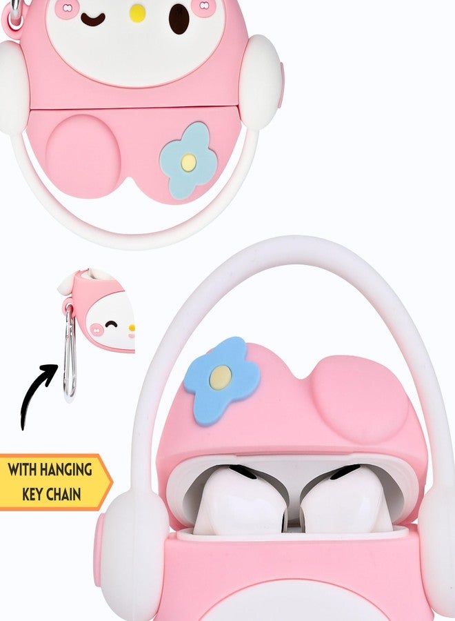 EMOH ROCED Compatible with AirPods 4 Case Cover 2024 with Cleaning Kit,Cartoon Kawaii for AirPods 4th Generation Case Silicone case for Apple Airpods 4 Accessories with Keychain for Women Girls (Kitty Pink) - Image 4