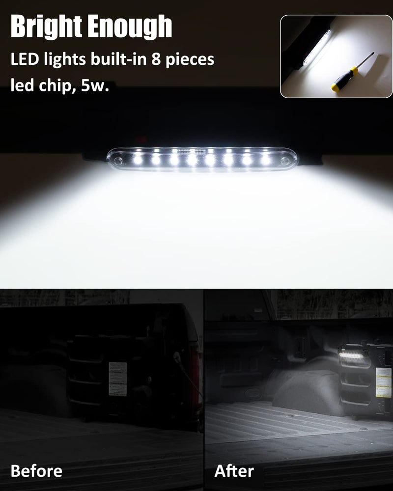 SUNPIE ضوء قبة SUNPIE لسيارات UTV أضواء SXS ضوء داخلي LED لاسلكي باللون الأبيض متوافق مع بولاريس كان آم بايونير/تالون كاواساكي مولي/تيركسي أركتيك كات للطرق الوعرة SXS مع 1.1/4 بوصة - 2 بوصة من الحديد - Image 5