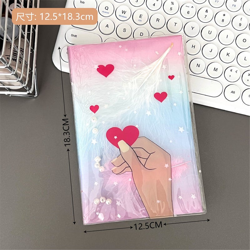 Cute Girl A6 Loose-Leaf Notebook – PVC Cover with 50 Pages for Students - Image 1