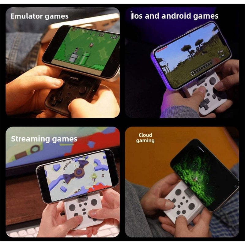 Abxylute M4 Magnetic Gamepad, Bluetooth Game Streaming Emulator, Detachable, Black - Image 5