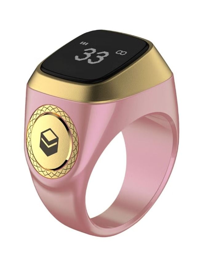 iQIBLA Zikr lite Smart Tasbih Tally Counter Ring Zikr Digital Tasbih 5 Prayer Time Reminder Bluetooth Black 18mm - Image 1