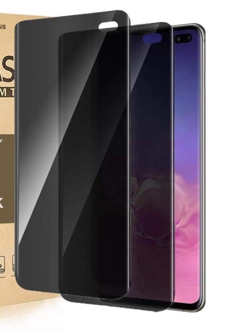 (2 Pack)Privacy Screen protector compatible with Samsung Galaxy S10+ Screen Protector Tempered Glass 【Anti-Glare】【HD Full Coverage】【Easy Installation】【Scratch Resistant】【9H Hardness】