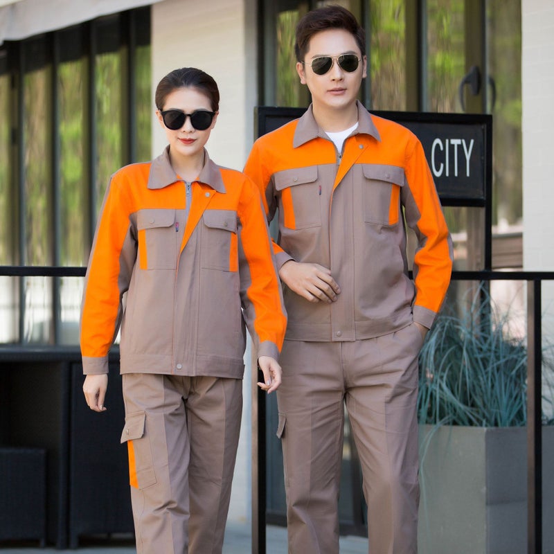 Men'S And Women'S Cotton Sanding Thickened Top Suit Shipyard Electrician Anti-Scald Wear-Resistant Welding Machine Repair Labor Protection Clothing - Image 3